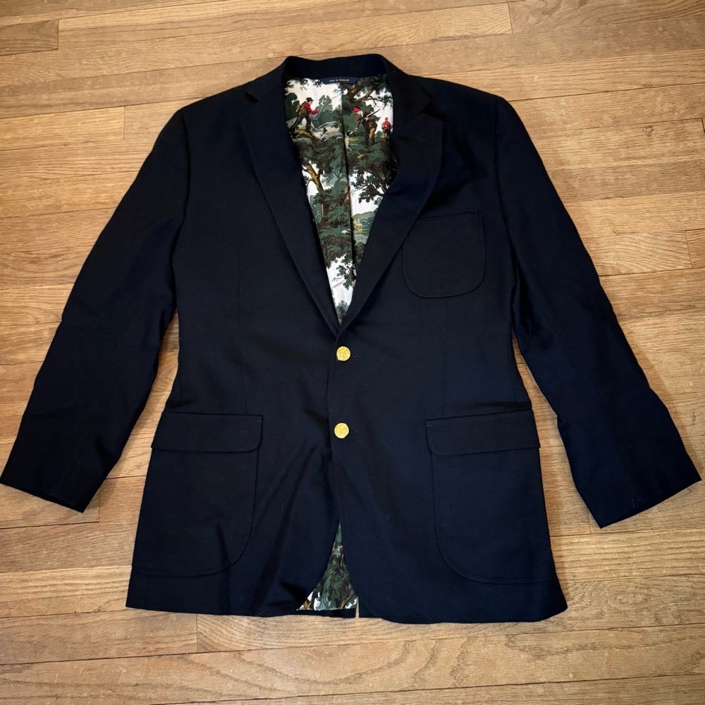 Brooks Brothers Navy Blazer with Gold Buttons